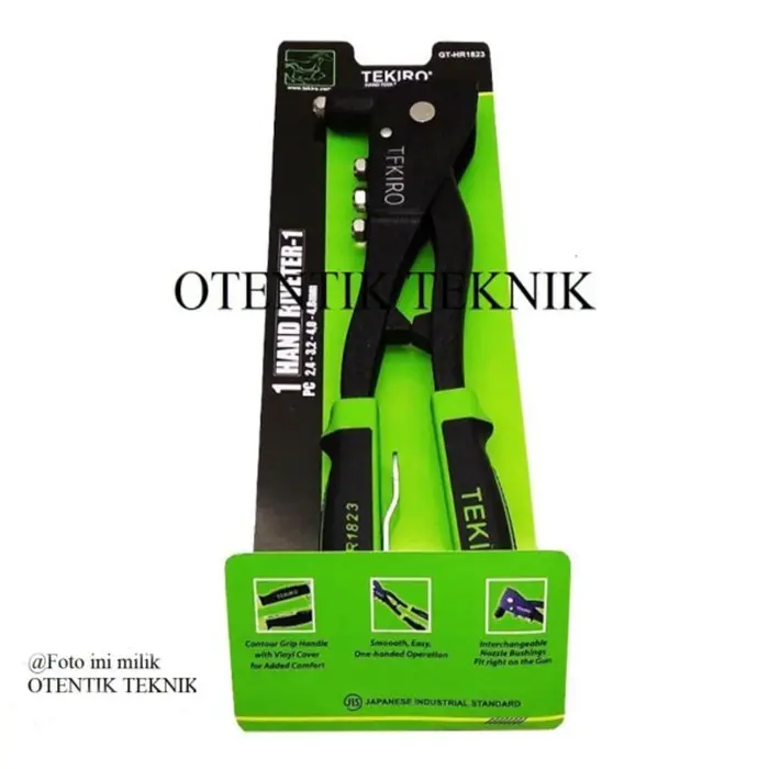 TEKIRO GTHR1823 HITAM RIVET MANUAL - TANG PAKU RIPET HAND RIVETER ASLI Karet