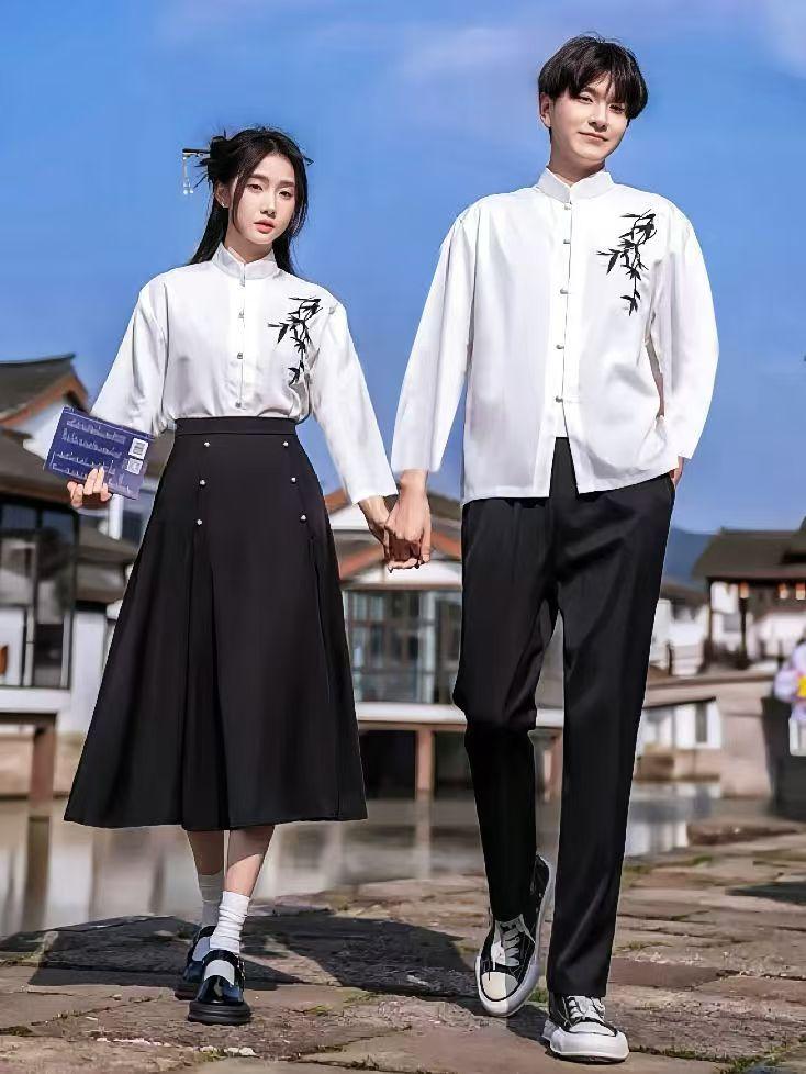 Product Introduction of Trendy Academic Style New Chinese Choir Outfit - High School & University Graduation Performance Suits, Poetry Recital Competition Uniform (1018+ Reviews) 1