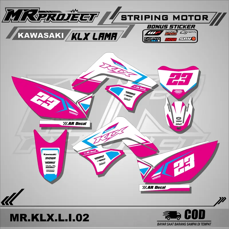 striping KLX 150 Lama,S OLD/L-Stiker striping lis variasi motor klx 150 S / L lama Motorcycle 2