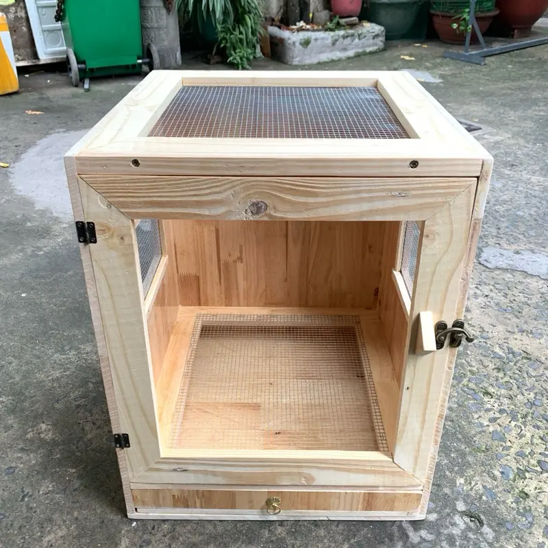 Chuồng gỗ nuôi sóc bay mới