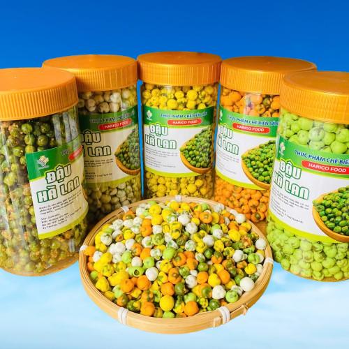 Product Introduction of Hộp 500G Đậu Hà Lan các vị HARICO siêu ngon: vị phô mai, vị sữa, vị sầu riêng, vị Wasabi, vị tỏi ớt- Snack, NUTS, Ăn Vặt 1