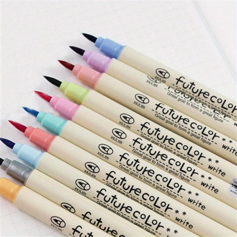 [Back To School] 10-color Soft-tip Brush Pens - Perfect for Calligraphy Art & Stationery! 2