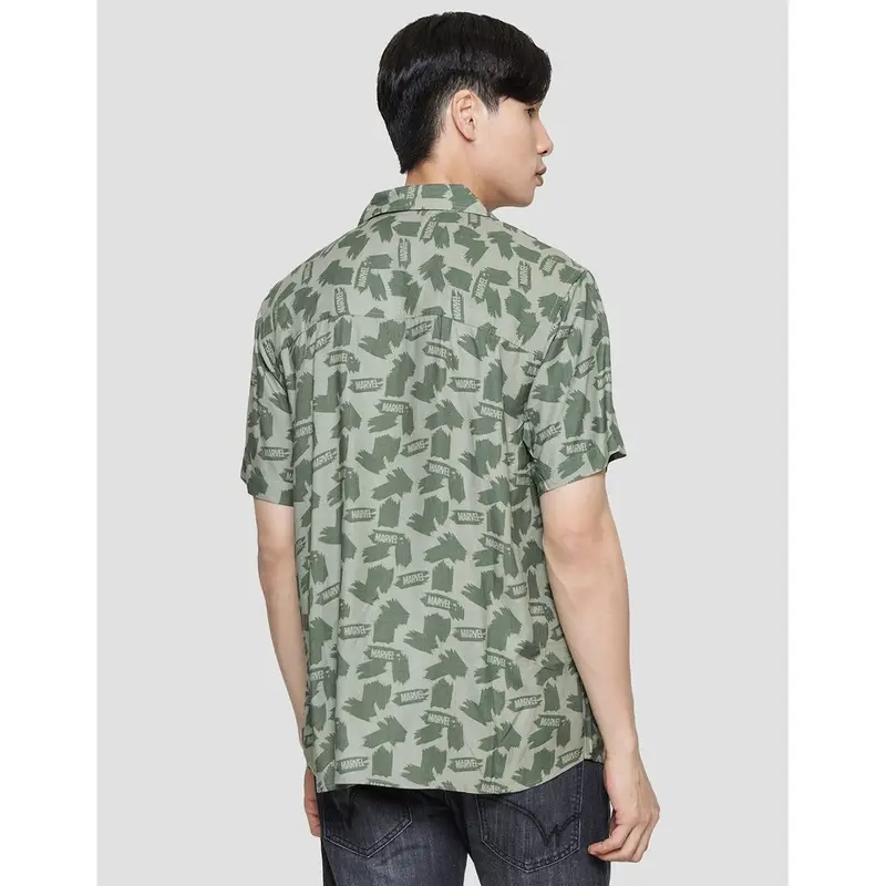 Marvel all Logo Kemeja Casual Pria 120284587 2