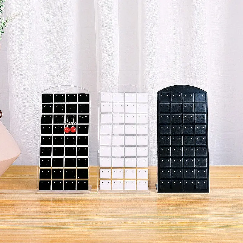 Giá Đỡ Trưng Bày Treo Bông Tai 72 Lỗ Bằng Nhựa Acrylic Nhỏ Gọn Tiện Lợi đựng khay 5