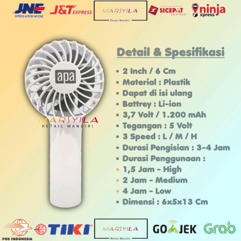 APA Kipas Angin Darurat Portable Cas 2 Inch | Kipas Angin Genggam Handy 2