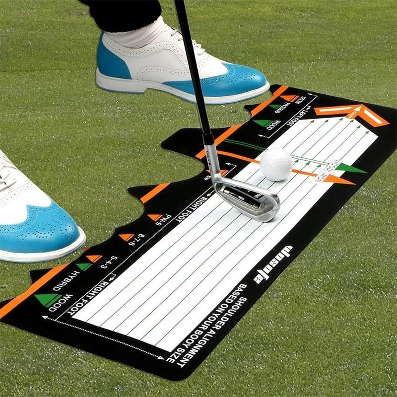 Product Introduction of Driving Golf Mat / Karpet Panduan Swing Practice Posture Assist Stance Mat 2