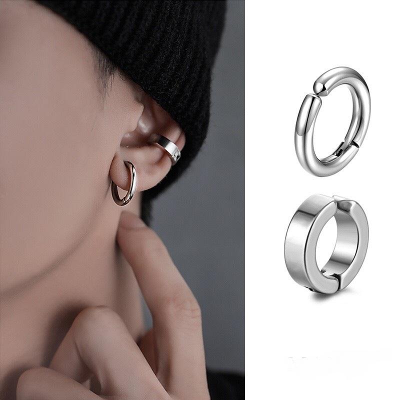 Khuyên tai nam dạng kẹp EXO không cần bấm lỗ, bông tai giả thời trang cá tính…
