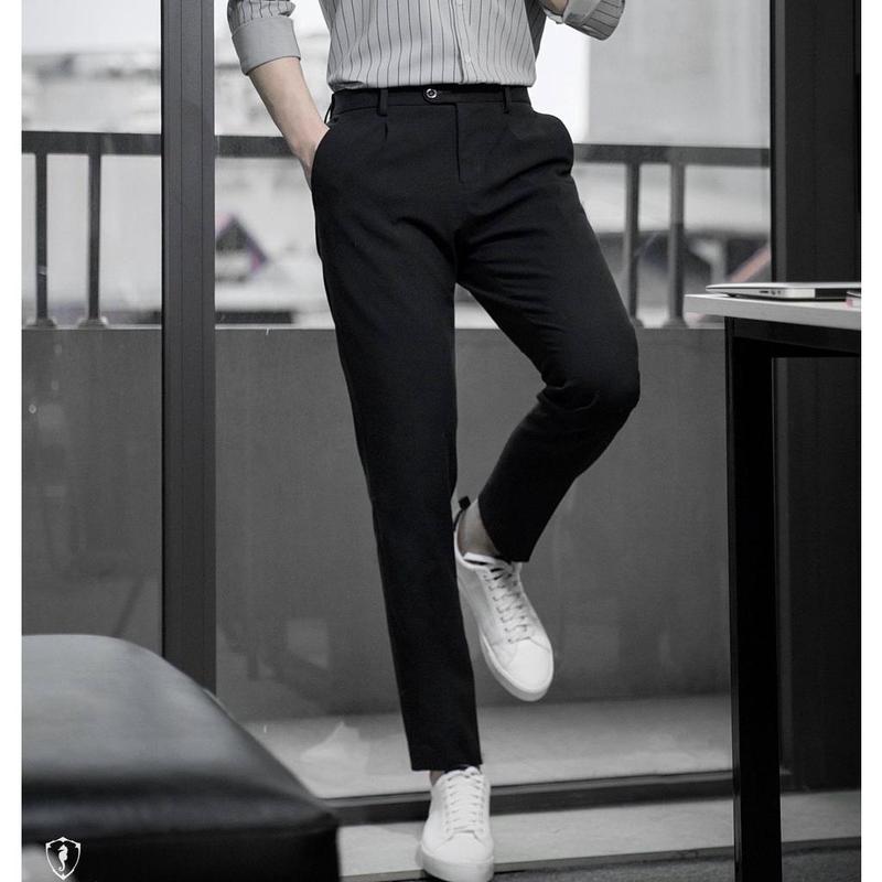 Quần âu nam 5 màu co giãn nhẹ, dầy dặn kiểu dáng ống xuông thanh lịch AZ - Shop