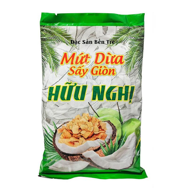 Mứt dừa sấy giòn Hữu nghị Bến Tre gói 275g