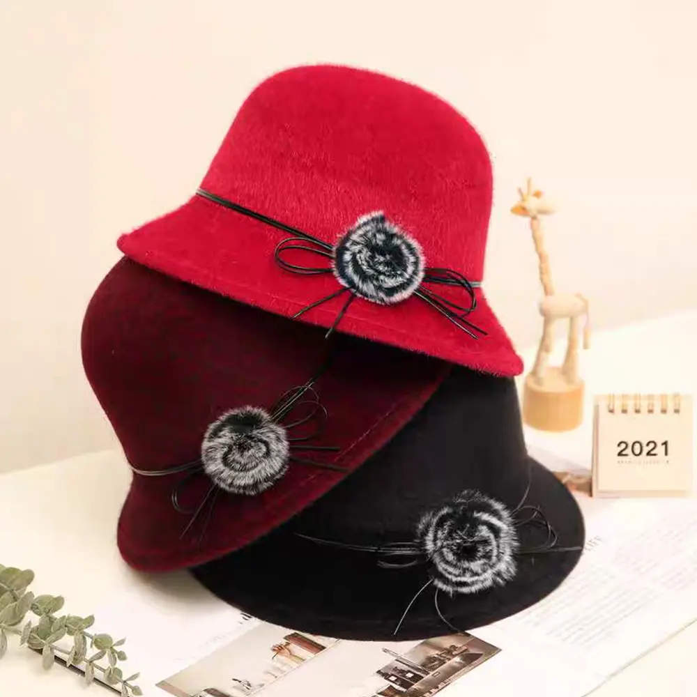 Mũ Fedoras, Mũ Jazz, Mũ Vòm, Mũ Thắt Nơ, Làm Bằng Len, Dành Cho Nữ, Cổ Điển Và Thanh Lịch, Thích Hợp Cho Mùa Đông Và Mùa Thu Women Hat