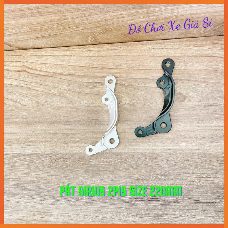 Pad Heo Dầu Trước Sirius Size Đĩa 220mm Xài Heo 2Pis Đối Xứng - Pát CNC