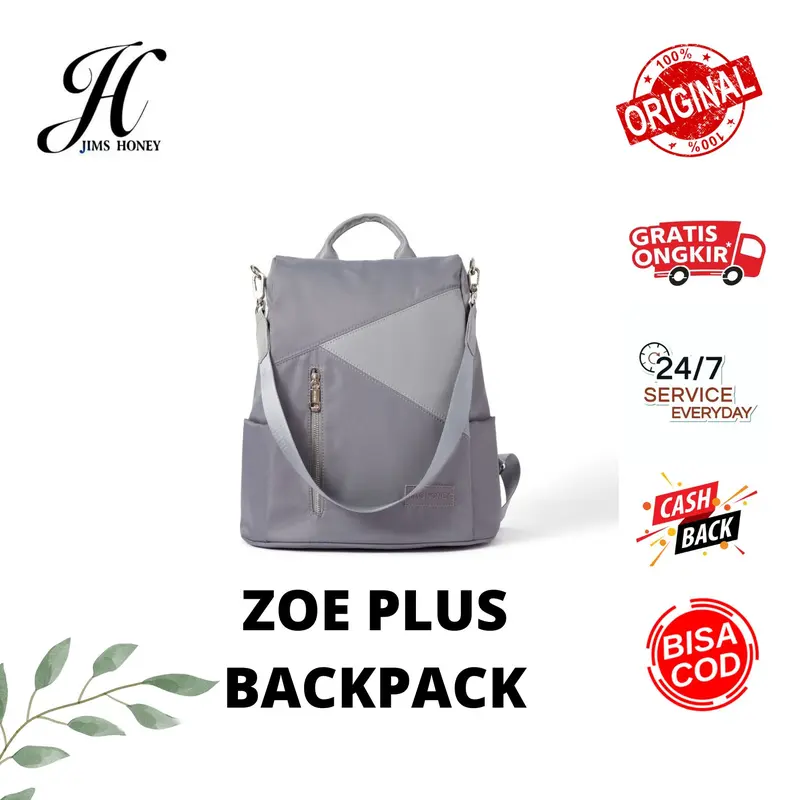 JIMS HONEY ZOE PLUS BAG tas ransel cewek anti air anti maling 0