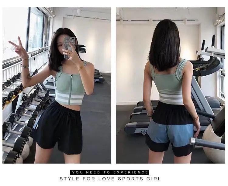 Product Introduction of Áo Ngực Thể Thao, Dành Cho Nữ, Chống Sốc, Thích Hợp Chạy Bộ, Thể Dục Và Yoga, Kiểu Áo Vest, Có Thể Mặc Ngoài Áo Ngực, Khóa Kéo Trước 2