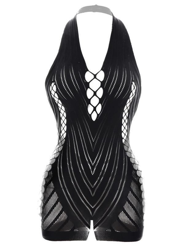Sexy Vacation Solid Hollowed Out Backless Swimwears Cover Up Sexy Vacation Solid Hollowed Out Backless Swimwears Cover Up