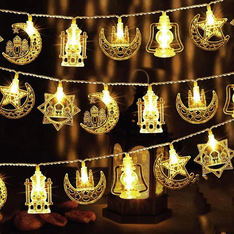 Product Introduction of LED String Decorative String Lights, Star Companion Moon Lights, Outdoor Courtyard LightsFestive Atmosphere Lights, Star Moon Castle Palace Moon Colored Lights, Curtain Lights, Leather String Lights Hanging Light 19