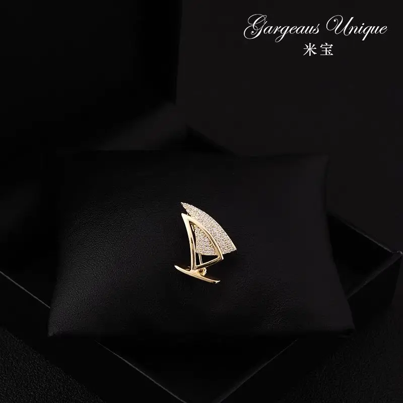 Trâm Cài, Cao Cấp, Thiết Kế Thuyền Gió Navy Sail, Hoa Cài Áo Phù Hợp Với Phong Cách Cá Tính, Phong Cách Nhật Bản Và Hàn Quốc, Phụ Kiện Ghim