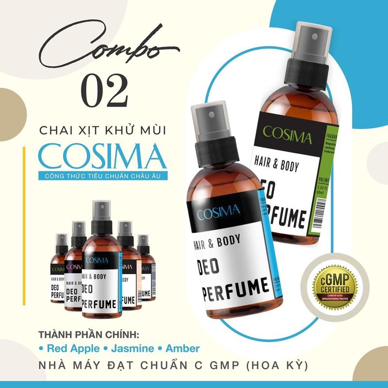 Combo 2 chai xịt thơm nách ( Xanh Biển và Xanh Lá  60ml )hỗ trợ giảm mùi Hôi CƠ THỂ Hương Nước Hoa Quyến Rũ - Women, Trà, Nữ