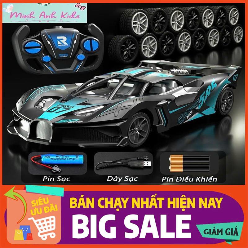 Siêu Xe Bugati Điều Khiển Sử Dụng Pin Sạc Toy Đèn Ô Tô Đồ Chơi xeđuađịahình điềukhiển xe  điều xe  điều địa hình