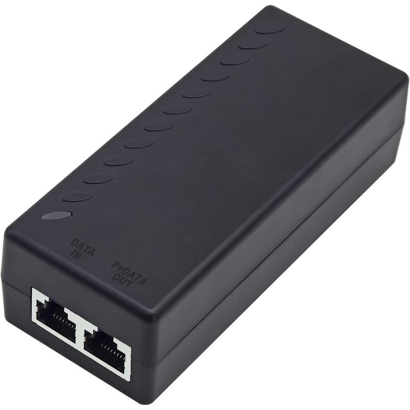 Gigabit PoE+ Injector for Ethernet, 30W 48V with 10/100/1000Mbps ...