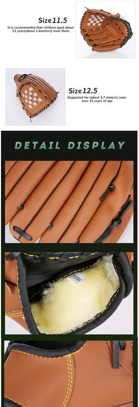 Product Introduction of Soft & Durable Faux Leather Baseball Gloves - Perfect for Kids, Teens & Adults! 15