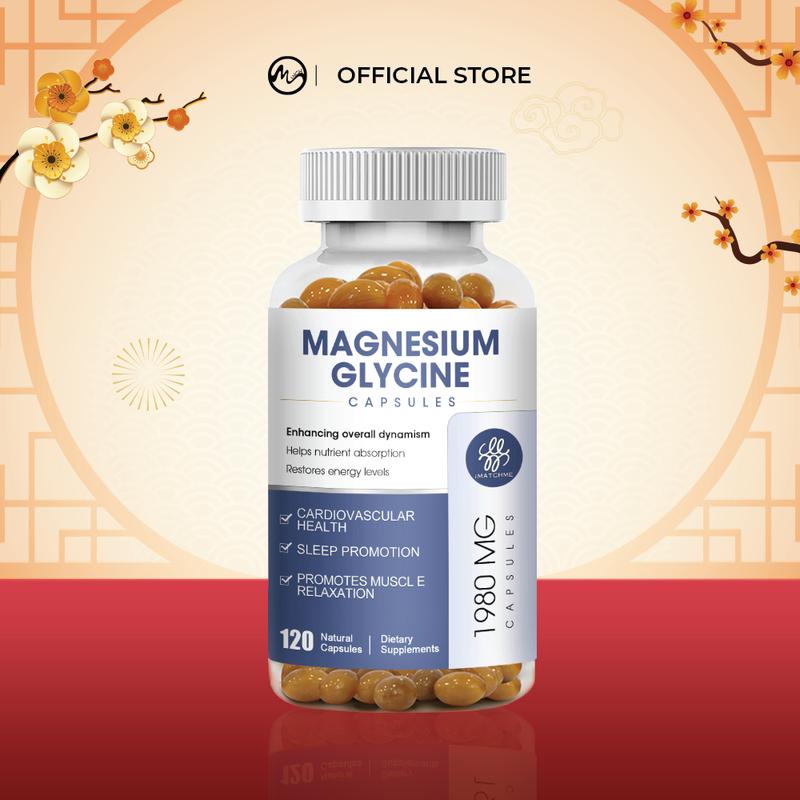 Viên uống iMATCHME Magnesium Glycinate 120 viên Magie, hỗ trợ giấc ngủ ngon và giúp duy trì sức khỏe cơ, khớp và tim