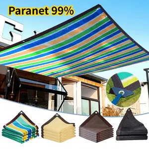 Jaring paranet 99% Anti UV untuk taman rumah kaca Sunshade Net Tabir surya coklat jaring Jaring Kebun Jaring Rumah Kaca Jaring Tabir