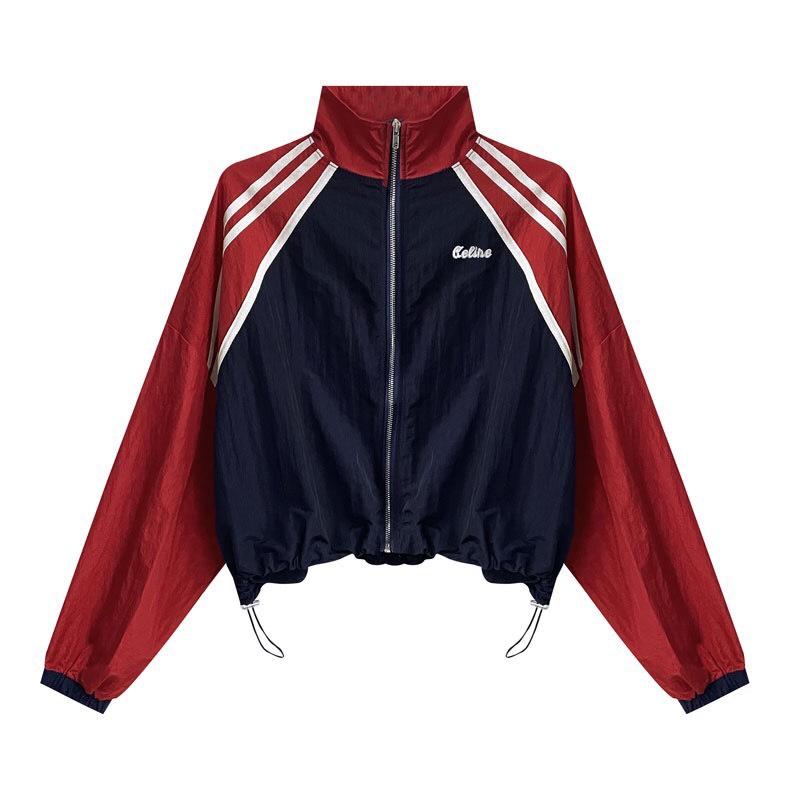 ÁO KHOAC DÙ CROPTOP FORM RỘNG BO XUÔNG DAY RÚT MS 02 Jacket Nữ Women