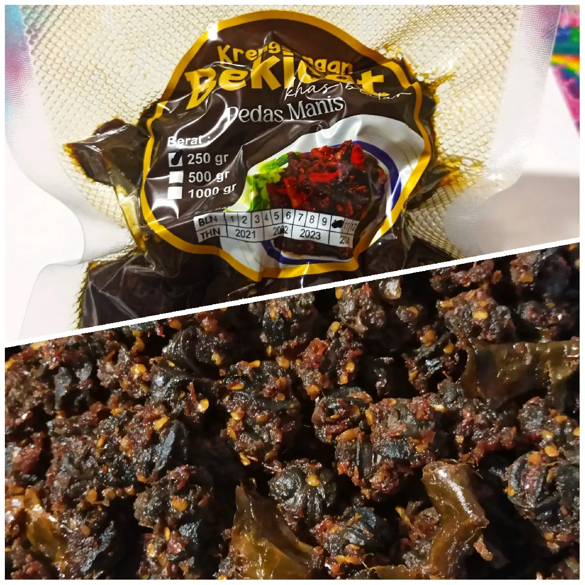 Rica-rica bekicot dan krengsengan bekicot 500gram
