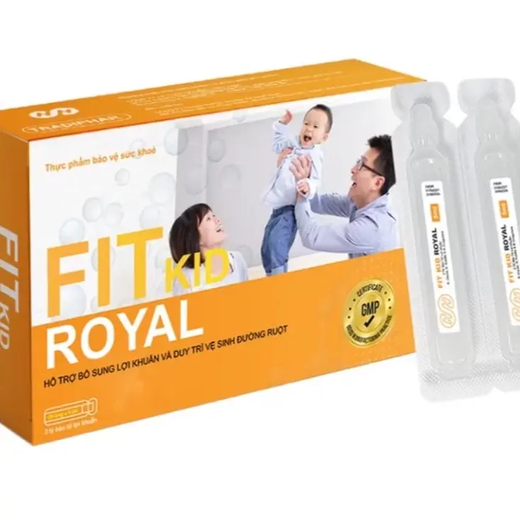 [ Combo 3hộp tích điểm tặng 1hộp 10 ống ] Men vi sinh cho bé FIT KID ROYAL chứa 40 tỷ  Bào tử lợi khuẩn - Hỗ Trợ Tiêu Hóa - Giúp Bé Ăn Ngon - Tăng Cường Miễn Dịch 0