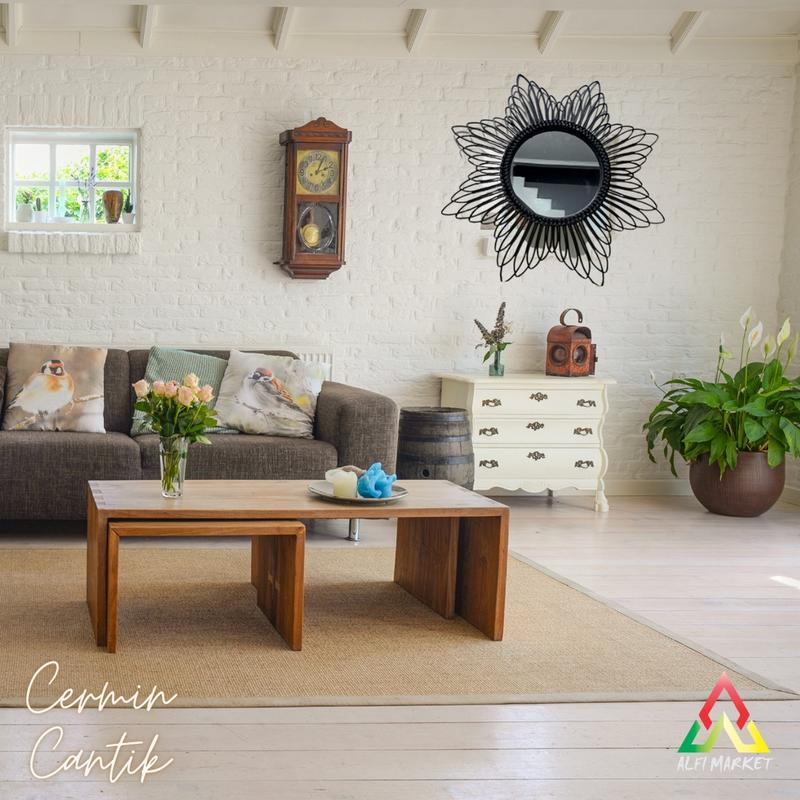 Kaca Rotan Kombinasi | Cermin Cantik Warna | Aesthetic Mirror | Cermin Hias Berwarna | Kaca Hiasan Dinding | Kaca Home Decor 8