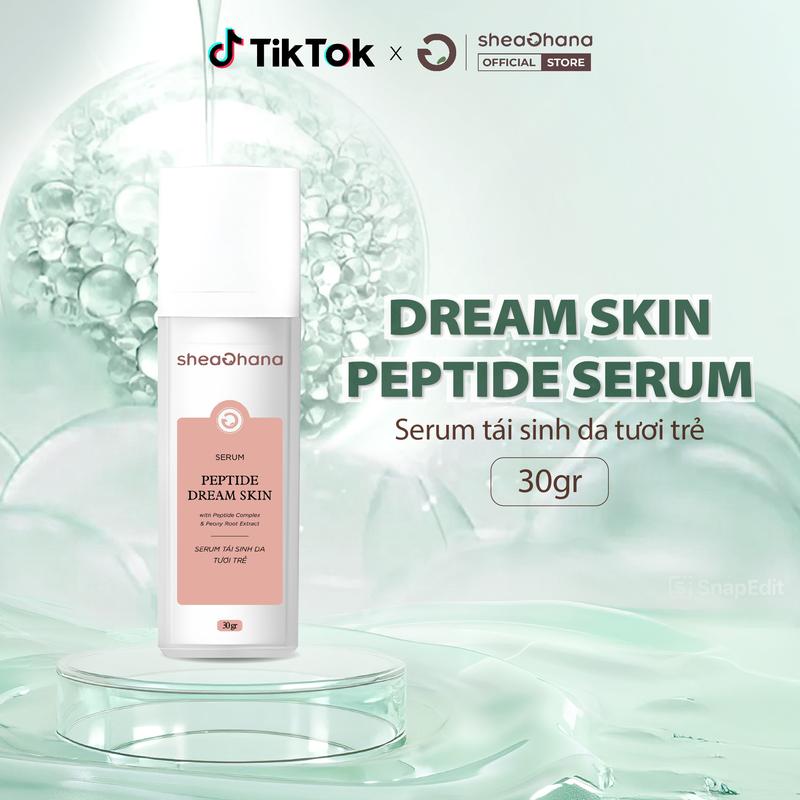 Serum Peptide Dream Skin Seruml 30ml, tinh chất cải thiện da tươi trẻ, làm sáng đều màu da Sheaghana