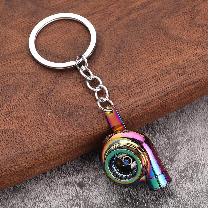 Móc Chìa Khóa Xe Hơi Sáng Tạo, Thời Trang Mới, Mặt Dây Chuyền Kim Loại Turbo, Bán Buôn Móc Khoá Móc Chìa Khoá Women Nhung 8