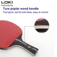 Gambar K SERIES 2 Pingpong bat LOKI - Table tennis racket - long handle, black and red dari LOKI INDONESA Kota Administrasi Jakarta Barat 4 Tokopedia