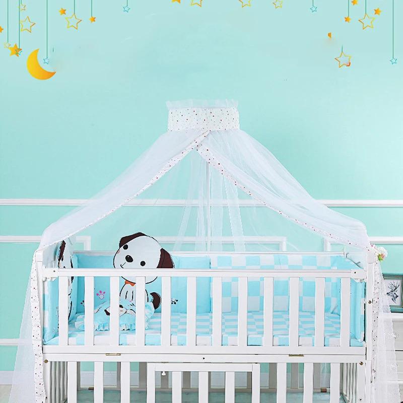 Baby Canopy Infant Toddler Bed Dome Cot Mosquito Netting Hanging Bed Net Mosquito Bar Frame PalaceStyle Crib Bedding Accessories 1