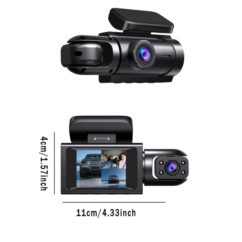 Product Introduction of 1080P 3 Lens Dashcam, Car DVR Camera for Front & Inside & Rear, Wide Angle Car DVR Camera with 32GB Memory Card, Car Video Surveillance 1