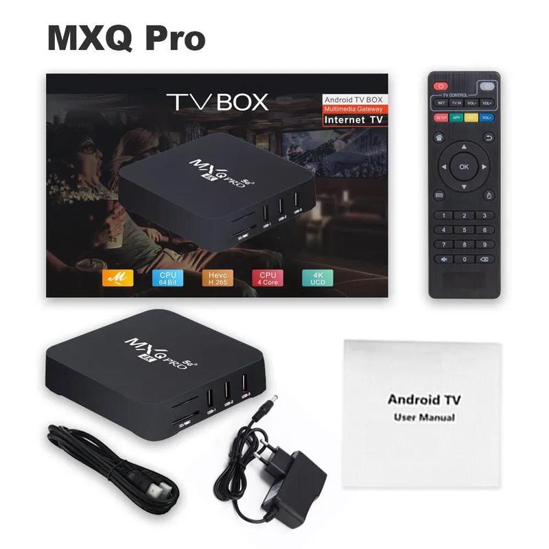 Đầu TV Box MXQ PRO 4K bản 16GB+256GB và 8G+128GB Tiếng Việt Wifi 5G, Android 11.1 Độ phân giải 4K, xem Phim,.... Màn Hình Điều Khiển Tivi COOQI