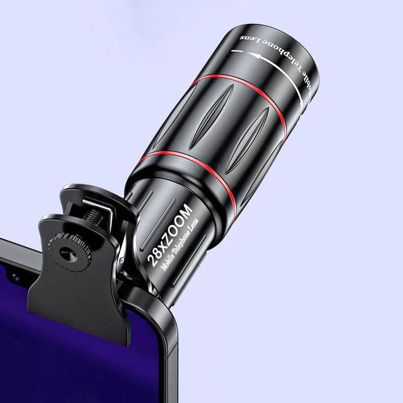 Product Introduction of 18/32/64X Mobile Phone Camera Lens Clip-On Zoom Phone Camera Telephoto Lens Optical Telescope Lens for Camping Hunting Sports 37