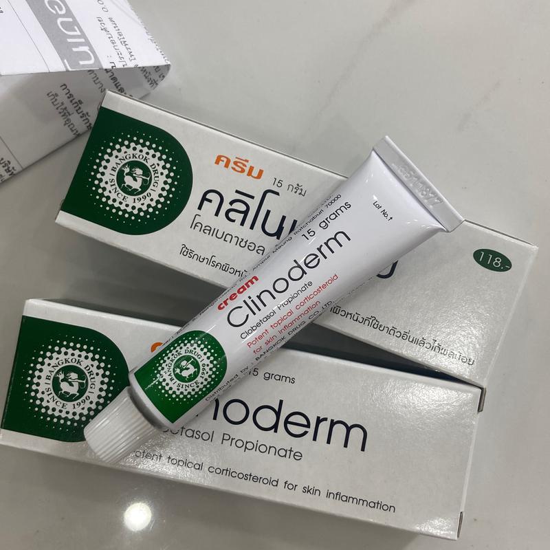 Kem bôi ngứa vảy nến Clinoderm Thái lan 15g - hỗ trợ ngứa vảy nến á sừng tổ đỉa nước ăn chân tay nấm móng chân tay viêm da cơ địa....