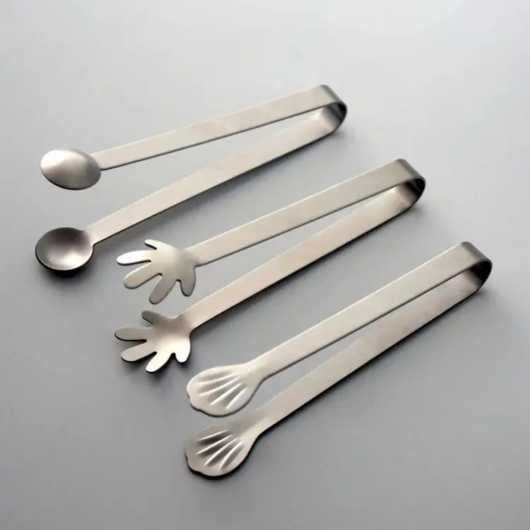 Stainless steel ice clip, thickened ice clip, home barbecue clip, buffet food clip, steak barbecue clip, bread clip