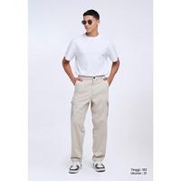 Gambar MANZONE - Celana Panjang Cargo Pria Bosila 3 - Beige - 31, Beige dari Manzone Store Kab. Pemalang 1 Tokopedia