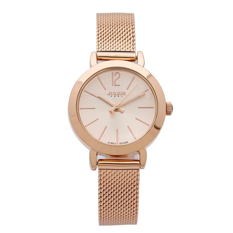 Đồng Hồ Nữ JA-732C Julius Hàn Quốc Dây Thép (Đồng) Women Watch Đeo Tay