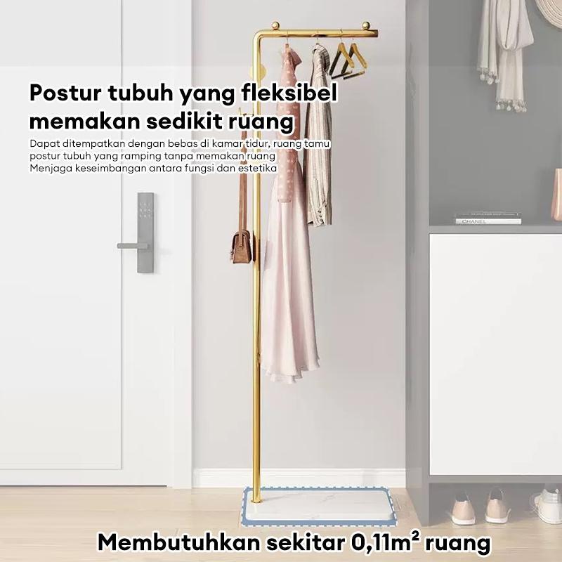 Stand Hanger Gantungan Baju Besi Berdri dan Tas Topi Minimalis Multifungsi Alas Marmer Stand Hanger Gantungan Baju Besi Berdri dan Tas Topi Minimalis Multifungsi Alas Marmer