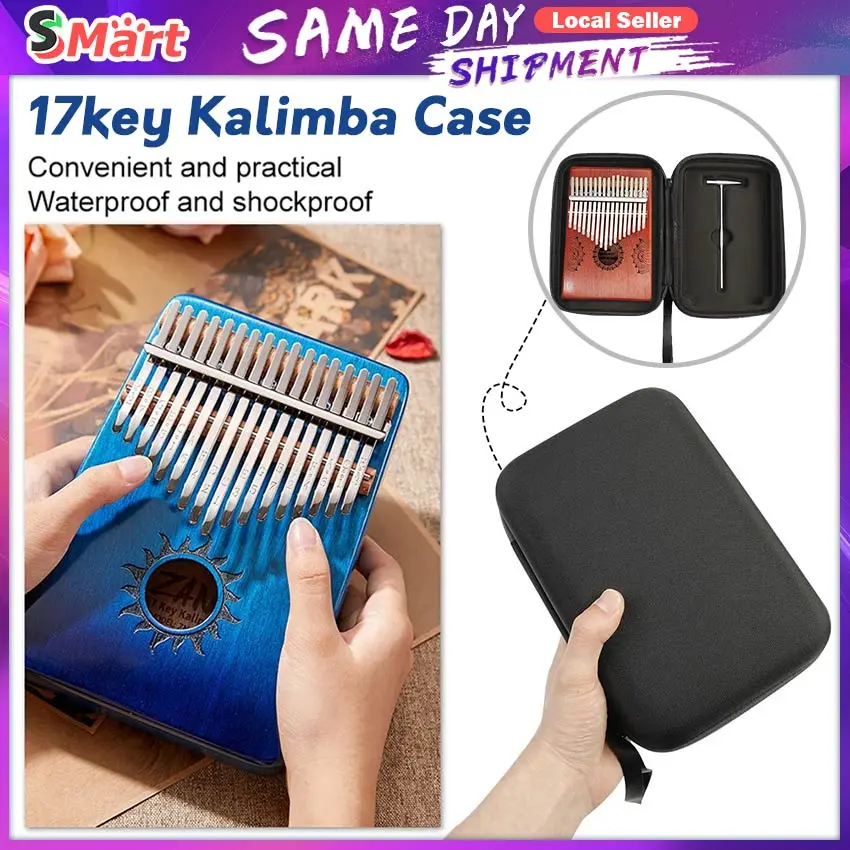 【In Stock】17 Key Universal Kalimba Storage Bag Portable Shockproof Thumb Piano Case