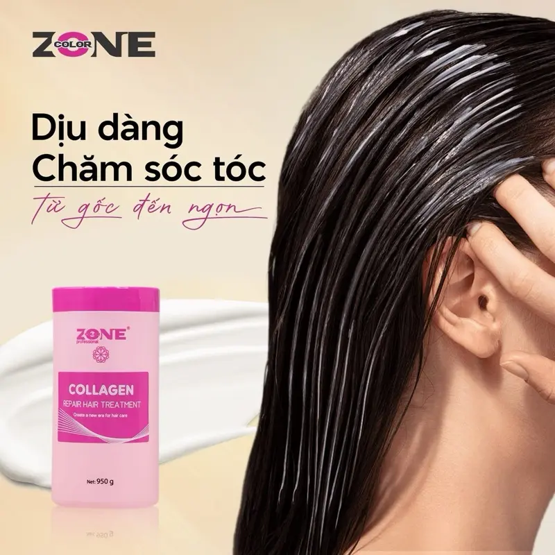 Hấp phục hồi tóc 1 phút  collagen tại nhà dùng như dầu xã