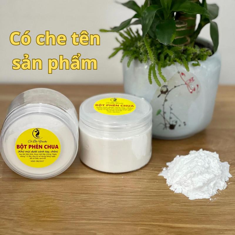 Combo 2 hộp bột Phèn Chua Chưng Cất - hộp 100gr che tên