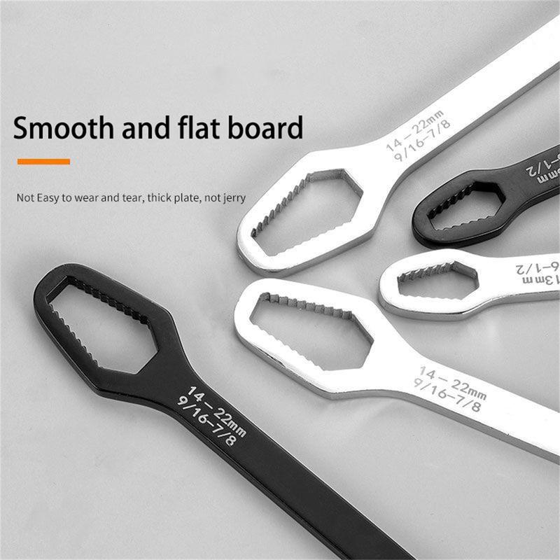 Universal Open-End Wrench, Self-Tightening Ring Spanner, Suitable For 8-22 Mm, Various Screws And Nuts 1