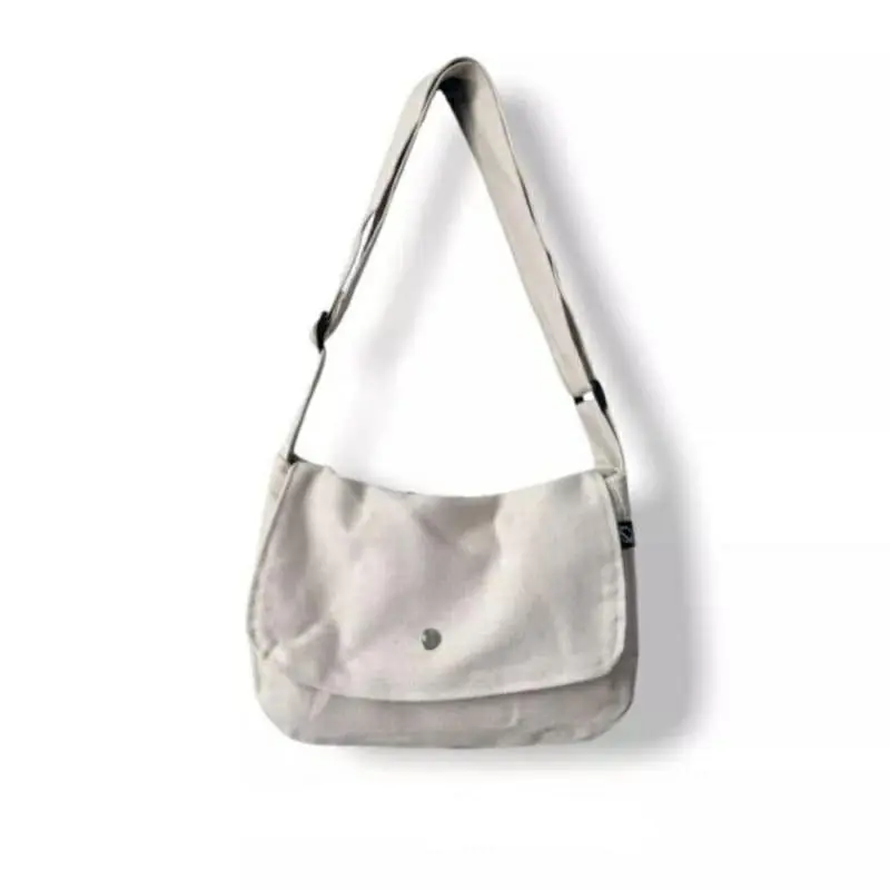 KANVAS UNISEX / Tas Selempang Pria & Wanita Canvas Classic / Slingbag multifungsi / Korean vintage / Tas selempang terbaru 2023 Hitam
