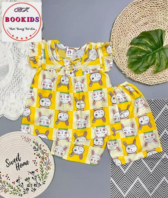 COMBO 5 BỘ-3 BỘ Bộ Đồ Mặc Nhà Tay Cánh Tiên Quần LỬNG Nhiều Màu Chất Vải Tole Lanh 2 Da Cho Bé Gái quần áo cho bé gái