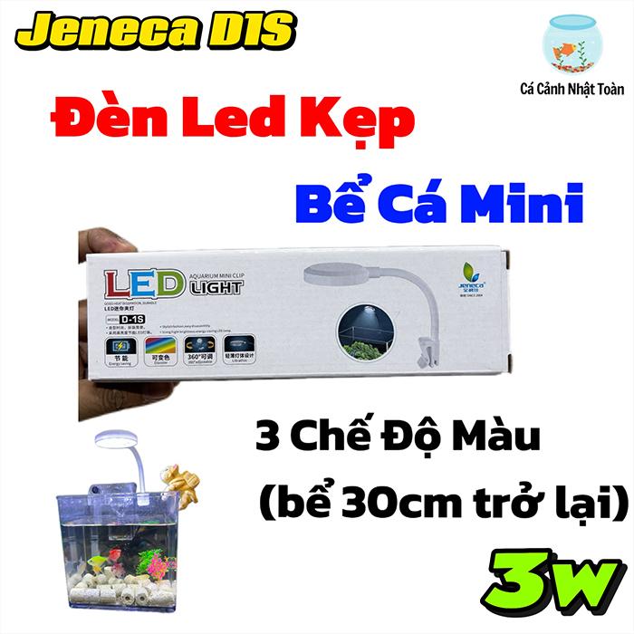 Đèn Led Kẹp Chiếu Sáng Bể Cá Mini Công Suất 3w - 3 Chế Độ Màu - Jeneca D1S