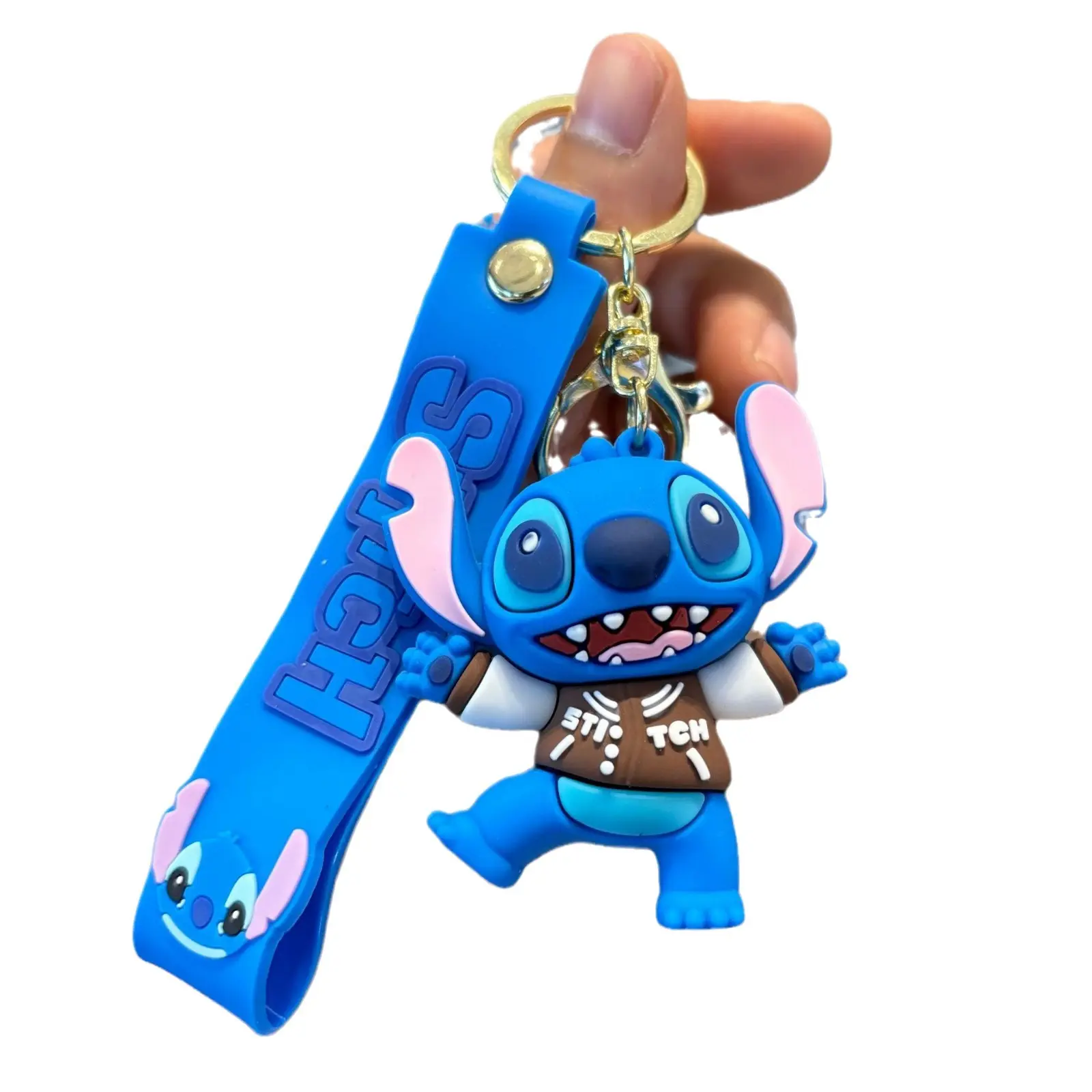 Music Party Stitch Keychain Cute Doll Cute Pendant Crane Machine Key Chain sonny  angel